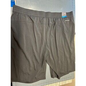 Columbia Womens Hiking Shorts Black Elastic Waist On the Go Long Shorts- Size 22